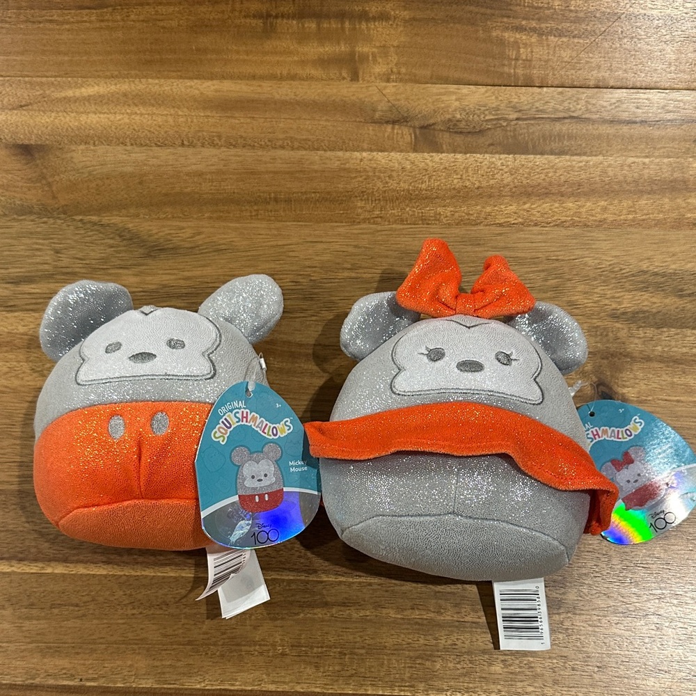 Squishmallows Mickey and Minnie Mouse Plush Toy Set